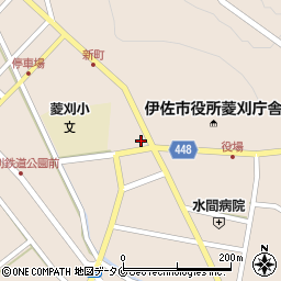 菱刈郵便局 ＡＴＭ周辺の地図