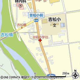 吉松小学校周辺の地図