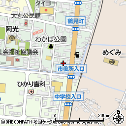 鹿児島県阿久根市鶴見町43周辺の地図
