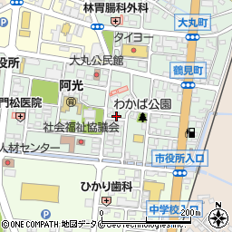 鹿児島県阿久根市鶴見町周辺の地図