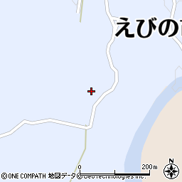 宮崎県えびの市西長江浦464-2周辺の地図