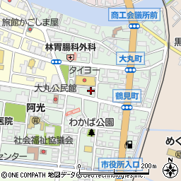 鹿児島信用金庫阿久根支店周辺の地図