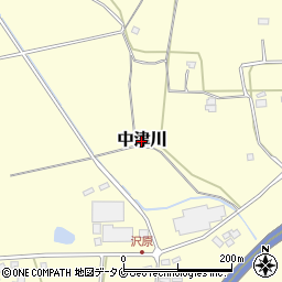 鹿児島県湧水町（姶良郡）中津川周辺の地図