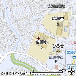宮崎市立広瀬小学校周辺の地図