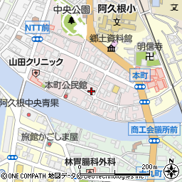 鹿児島県阿久根市本町周辺の地図