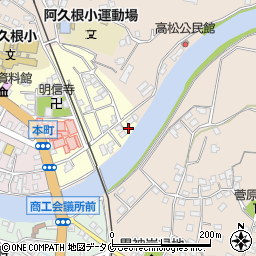 鹿児島県阿久根市高松町50周辺の地図