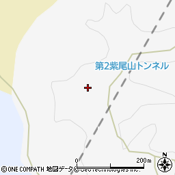 第２紫尾山トンネル周辺の地図