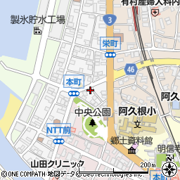 鹿児島県阿久根市琴平町73周辺の地図