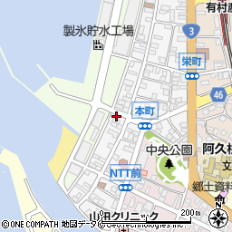 鹿児島県阿久根市浜町107-1周辺の地図