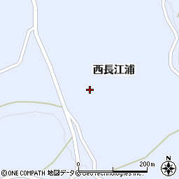 宮崎県えびの市西長江浦周辺の地図
