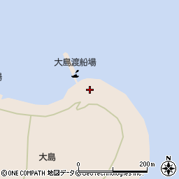 大島港旅客船ターミナル（共同フェリー）周辺の地図