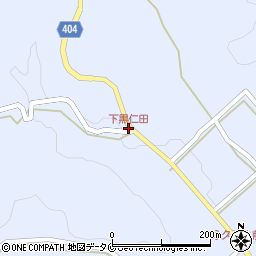 下黒仁田周辺の地図
