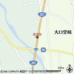 高津原周辺の地図