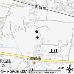 上上江公民館周辺の地図