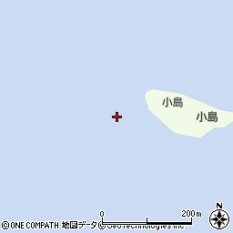 小島周辺の地図