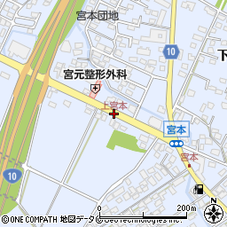 上宮本周辺の地図