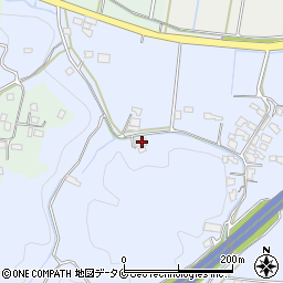 宮崎県えびの市西長江浦1447-3周辺の地図