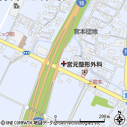 佐土原タイヤ商会周辺の地図