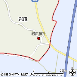 岩爪神社周辺の地図