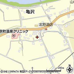 宮崎県えびの市亀沢周辺の地図