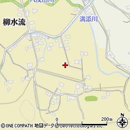 宮崎県えびの市柳水流周辺の地図