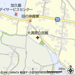 大溝原公民館周辺の地図