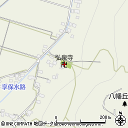 弘泉寺周辺の地図