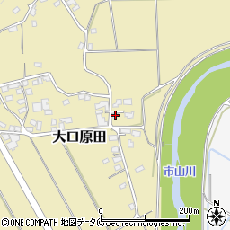 鹿児島県伊佐市大口原田2184周辺の地図