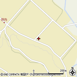 鹿児島県出水市野田町上名1316周辺の地図