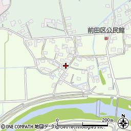 宮崎県えびの市前田周辺の地図