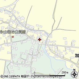 宮崎県えびの市永山77周辺の地図