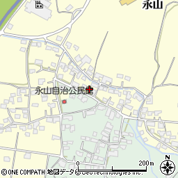 宮崎県えびの市永山86周辺の地図