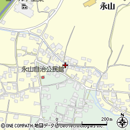 宮崎県えびの市永山85周辺の地図