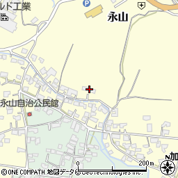宮崎県えびの市永山988周辺の地図