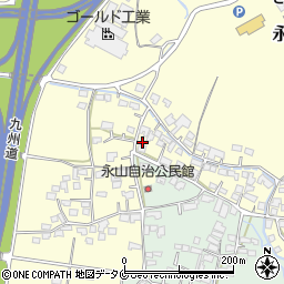 宮崎県えびの市永山90周辺の地図