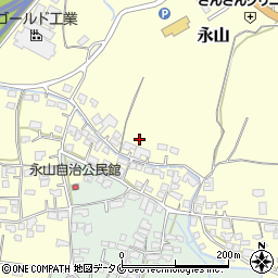 宮崎県えびの市永山周辺の地図