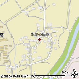 永尾公民館周辺の地図