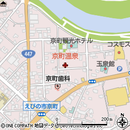 京町温泉周辺の地図