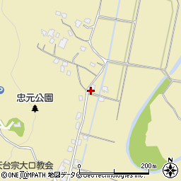 鹿児島県伊佐市大口原田1172周辺の地図