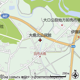 大島北公民館周辺の地図