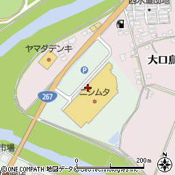 スーパーセンターニシムタ大口店周辺の地図
