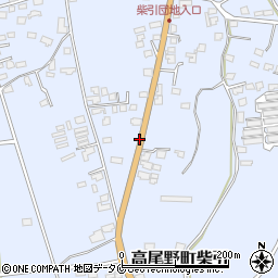 鹿児島県出水市高尾野町柴引周辺の地図