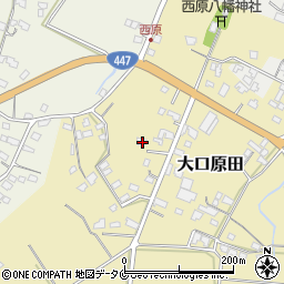 鹿児島県伊佐市大口原田458周辺の地図