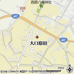 鹿児島県伊佐市大口原田419-2周辺の地図