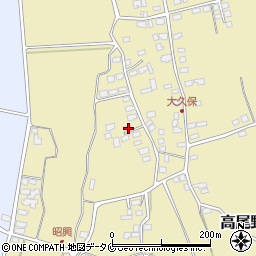鹿児島県出水市高尾野町大久保7427周辺の地図