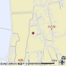 鹿児島県出水市高尾野町大久保7428周辺の地図
