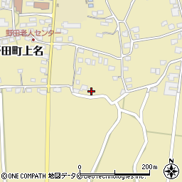 鹿児島県出水市野田町上名222周辺の地図