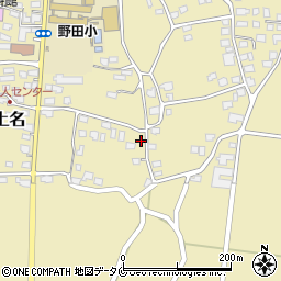 鹿児島県出水市野田町上名283周辺の地図