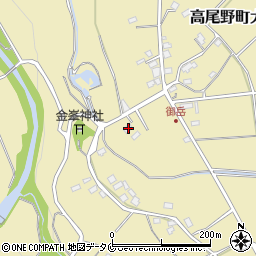 鹿児島県出水市高尾野町大久保3377周辺の地図