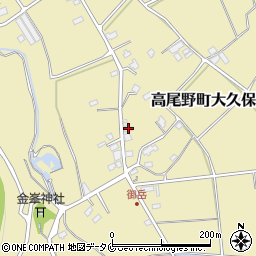 鹿児島県出水市高尾野町大久保3462周辺の地図